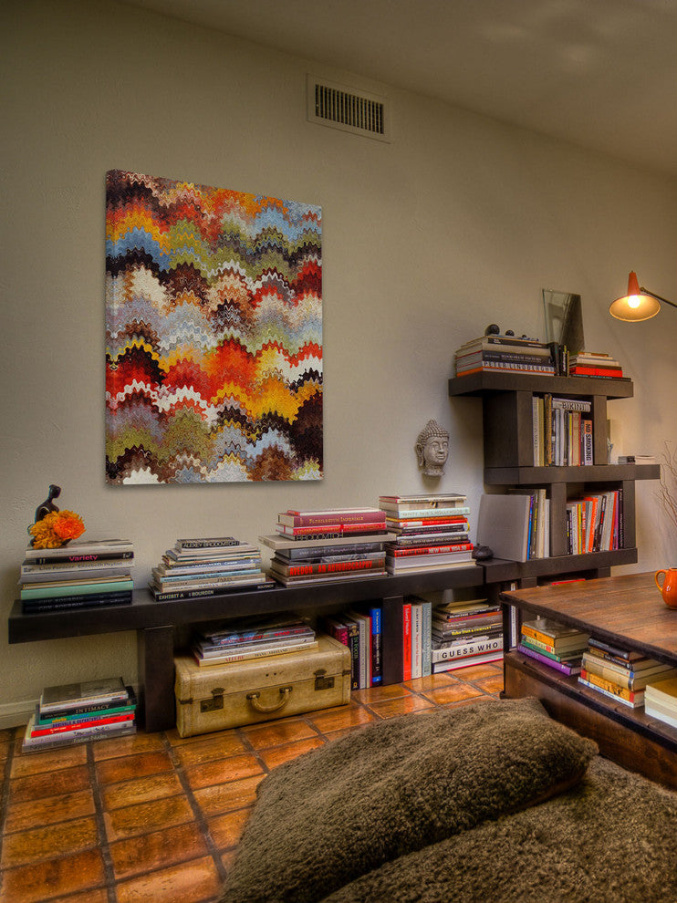 "Wavy Blends II" Painting Print on Canvas by Irena Orlov