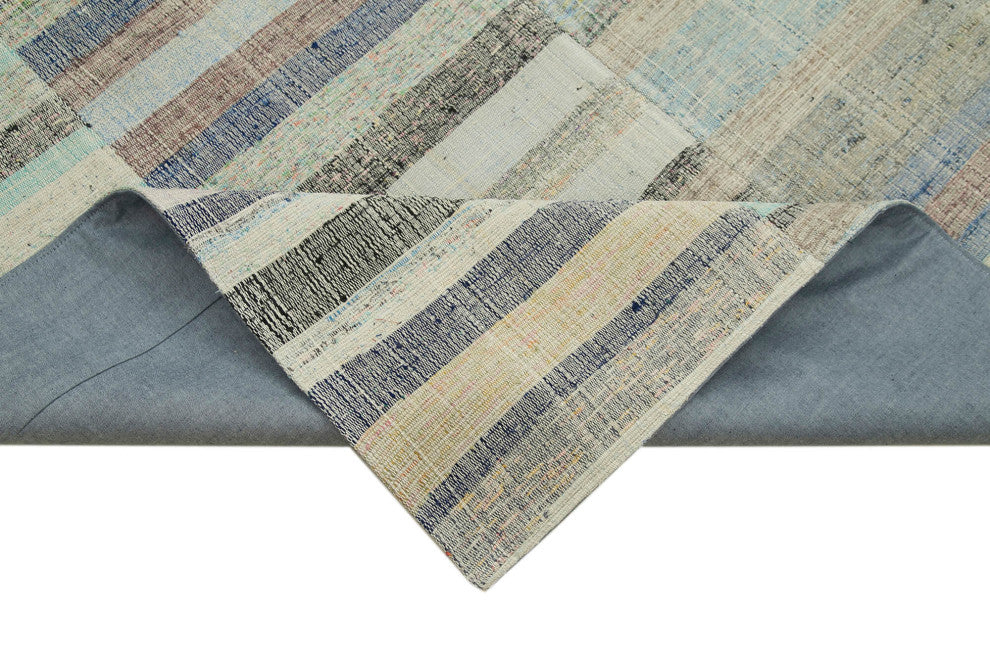 Rug N Carpet - Handmade Anatolian 5' 11'' x 9' 8'' Vintage Patchwork Kilim Rug