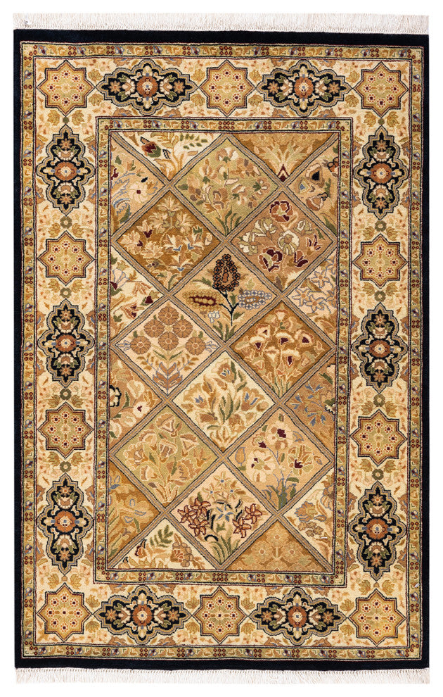 Mogul, One-of-a-Kind Hand-Knotted Area Rug Brown, 2'8"x4'2"