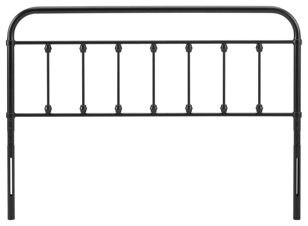 Headboard, Full Size, Metal, Black, Modern Farmhouse, Bedroom Master Suite