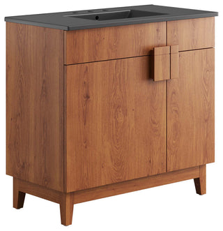 Miles 36" Bathroom Vanity - Black Walnut