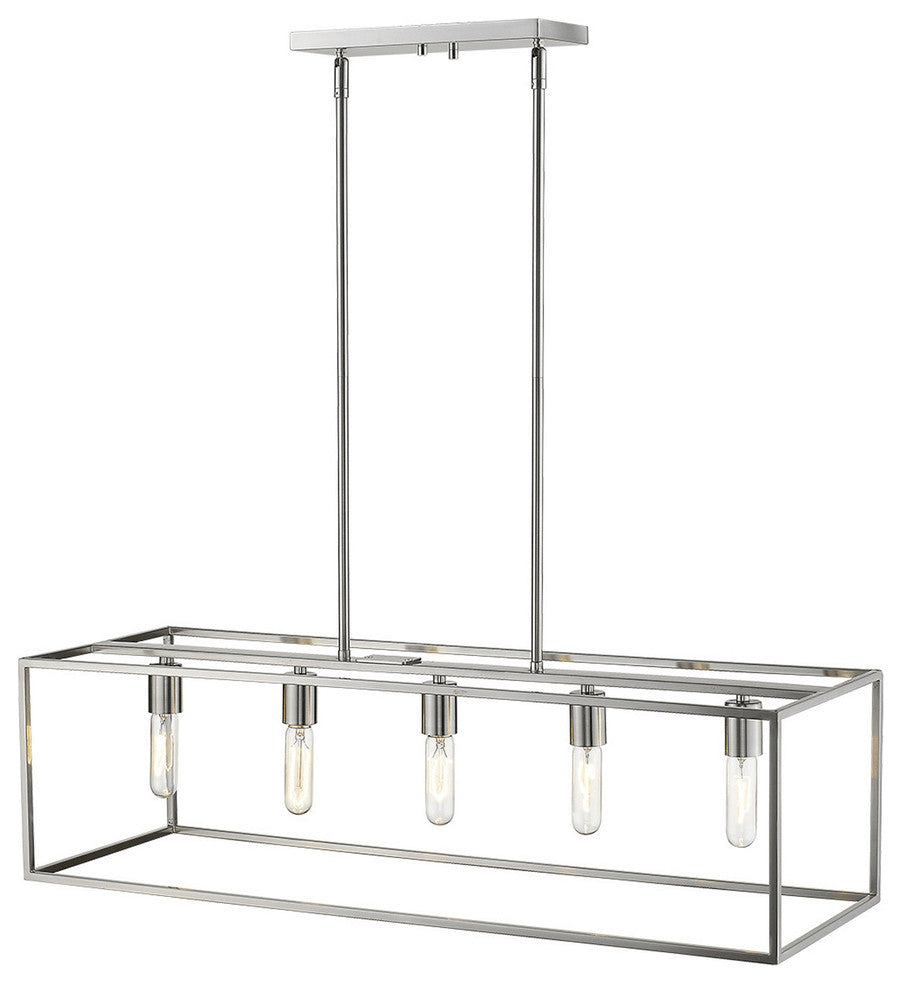 Cobar 5-Light Satin Nickel Island Pendant