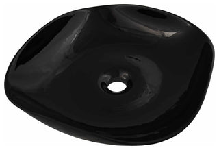 Lido Murano Glass Bathroom Sink, Abyss