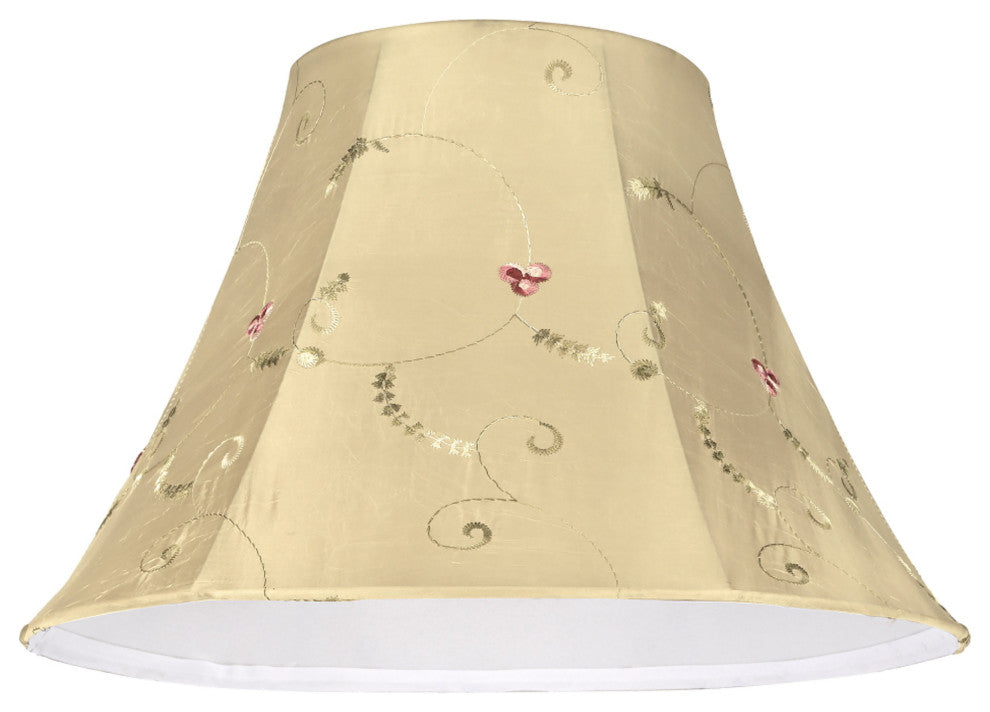 58001 Bell Shape UNO Construction Lamp Shade in Gold, 13" Wide, 6"x13"x9"