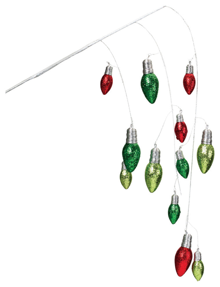 Hanging Holiday Light Spray, Set of 2