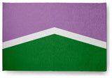 Genderqueer Chevron Chenille Rug, Genderqueer Chevron, 2'x3'