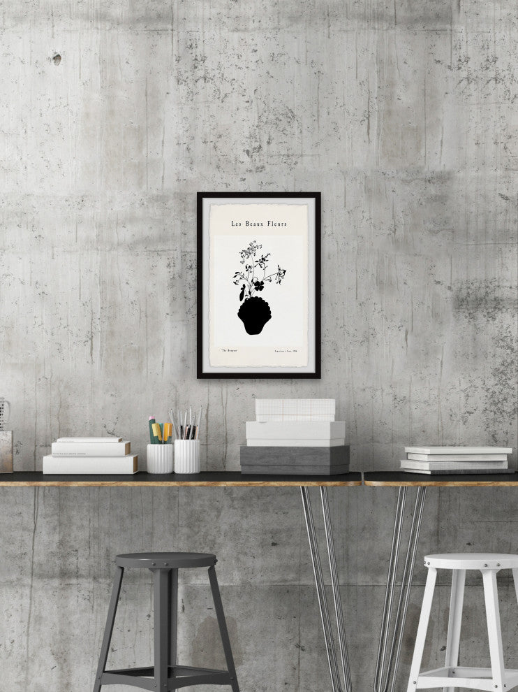 "Les Beaux Fleurs" Framed Painting Print, 12x18