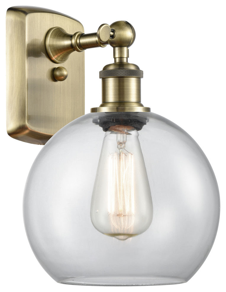 Innovations Lighting 516-1W-AB-G122-8-LED Athens 1 Light 8" Sconce