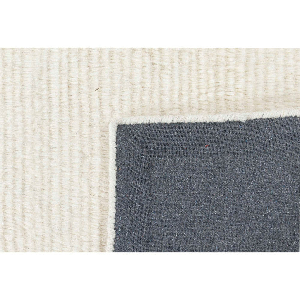 Bliss Solid Area Rug, Ivory, 2'6"x8'
