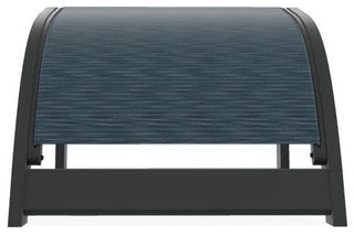 Adirondack Sling Outdoor Ottoman, Nimbus Ocean/Graphite