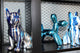 Interior Illusions Plus Sitting Blue Dripping French Bulldog 8" Tall