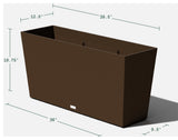 Midori Trough Planter, Espresso, 39 Inch, 1 Pack