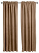 108"x52" Microsuede Blackout Curtain Panels, Set of 2, Java