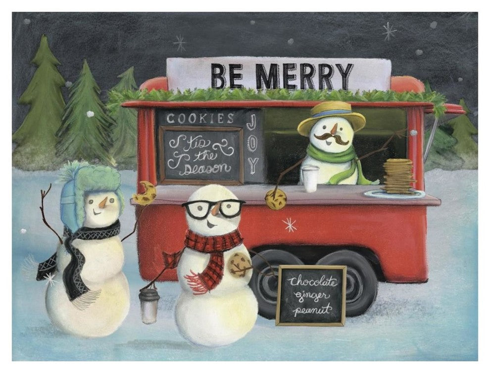 "Christmas on Wheels III Light" Digital Paper Print by Mary Urban, 26"x20"