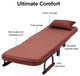 Costway Convertible Sofa Bed Folding Arm Chair Sleeper Recliner Lounge Couch