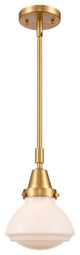 Innovations 447-1S-SG-G321-LED Olean 1 Light 6.75" Mini Pendant, Satin Gold