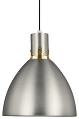 Brynne Small LED Pendant, Satin Nickel