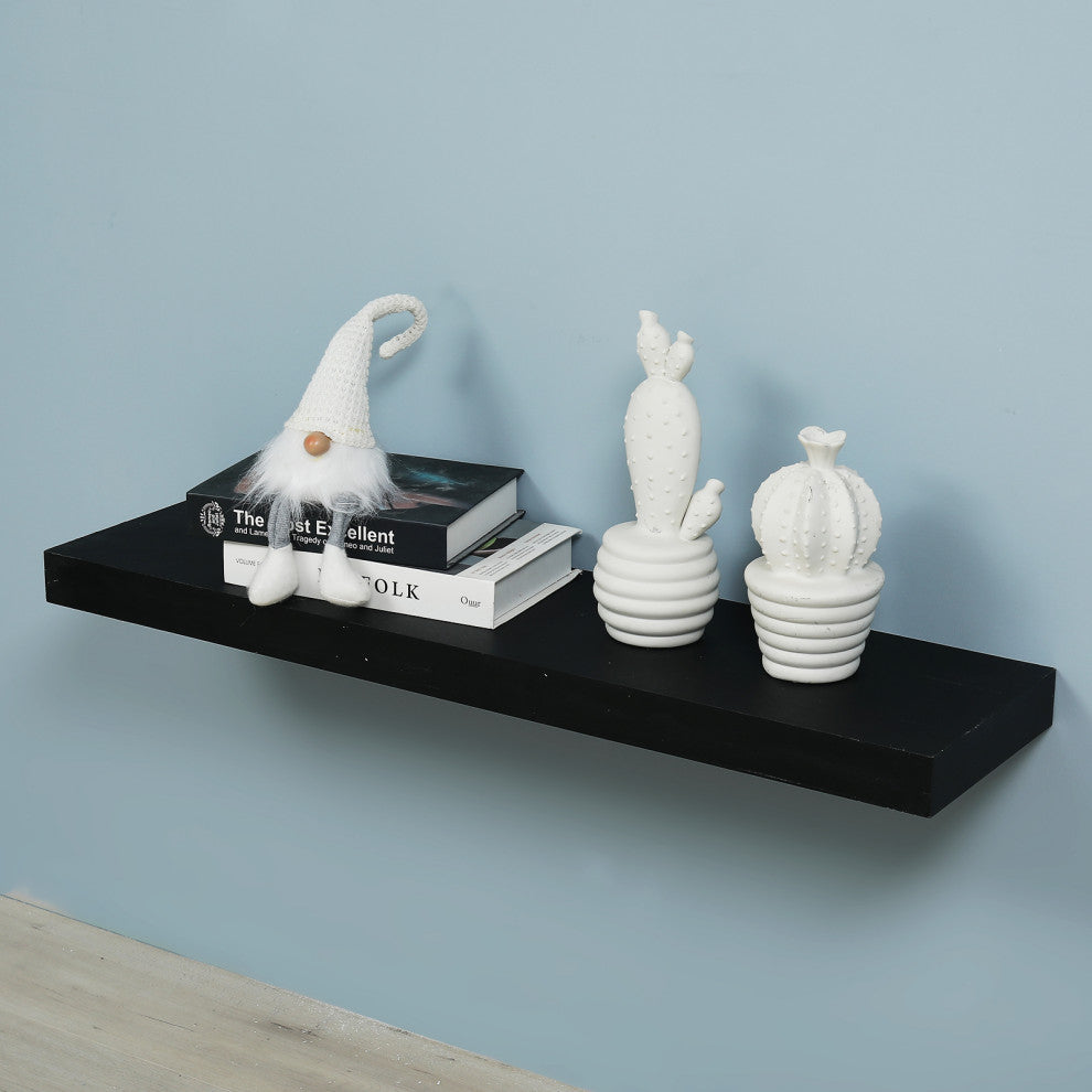 Mission Floating Shelf, Black, 48"