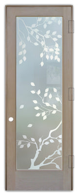 Interior Doors - Cherry Tree Frosted Glass Design - 28" x 80" - CUSTOMIZE...