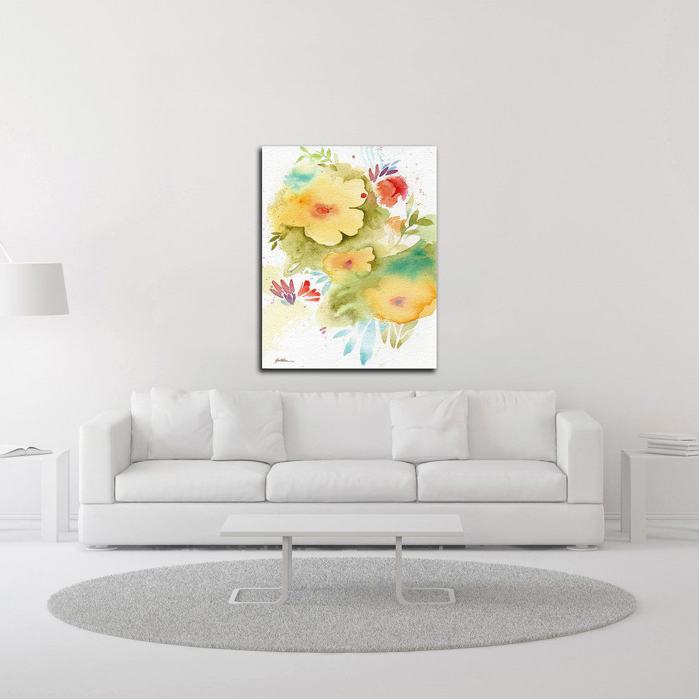 Fiesta Flowers by Sheila Golden, Print on Canvas, 33"x42"