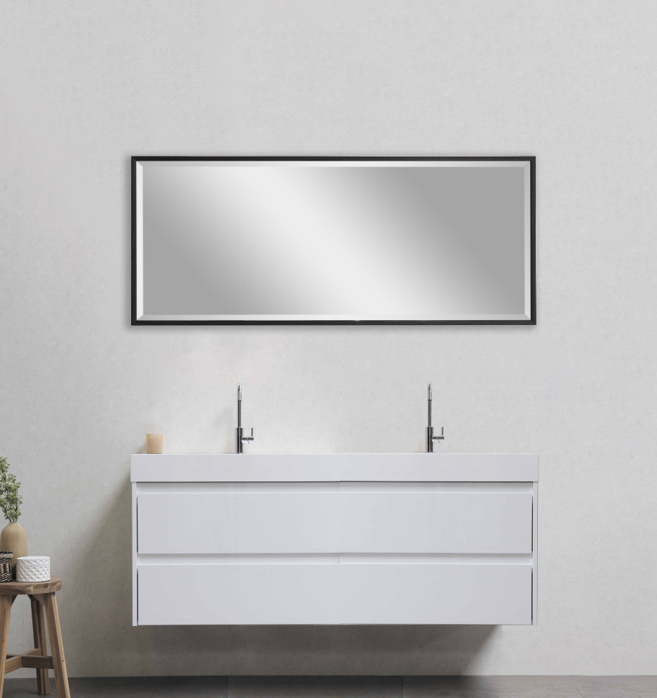 Solna Full-Length Leaner Mirror, Black