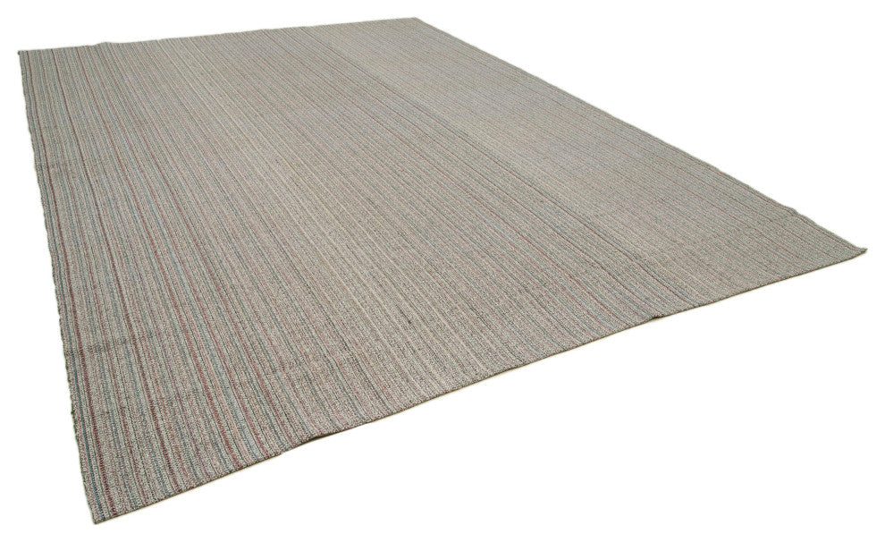 Rug N Carpet - Handmade Turkish 10' 2'' x 13' 5'' Decorative Wool Kilim Rug