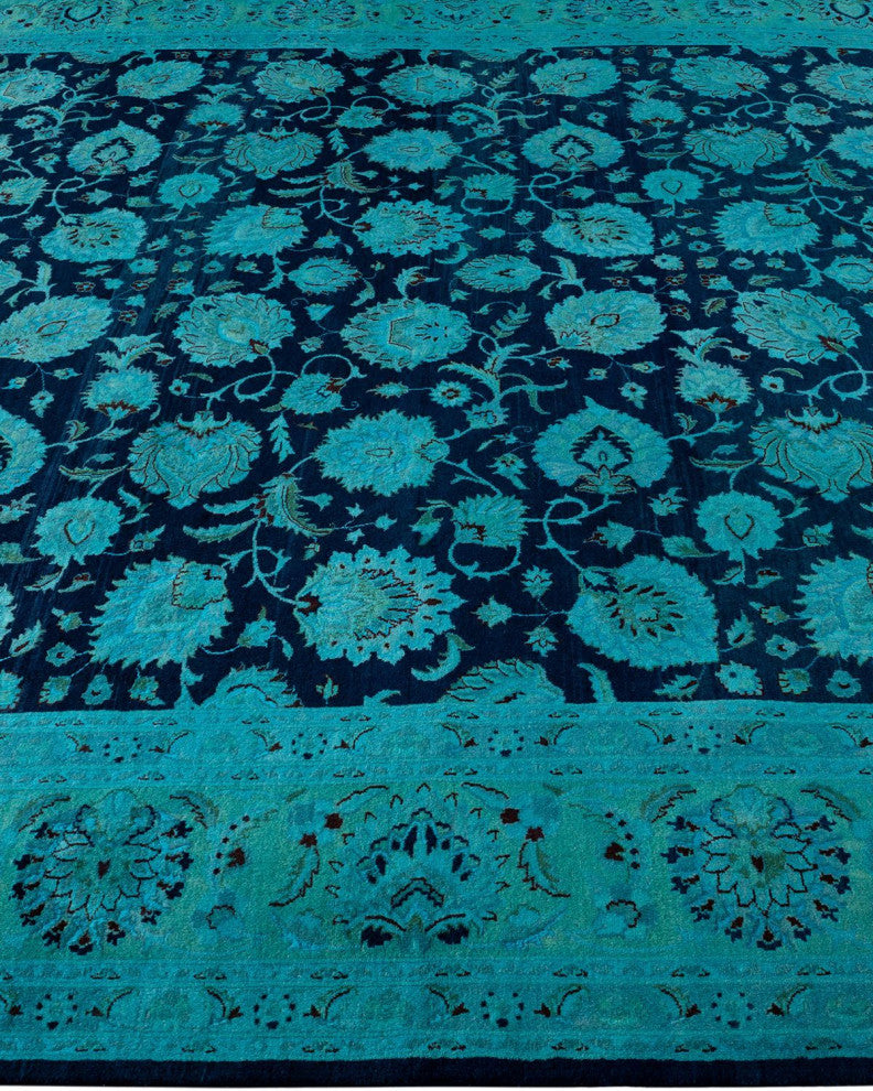 Fine Vibrance, One-of-a-Kind Hand-Knotted Area Rug Purple, 8'3"x10'5"