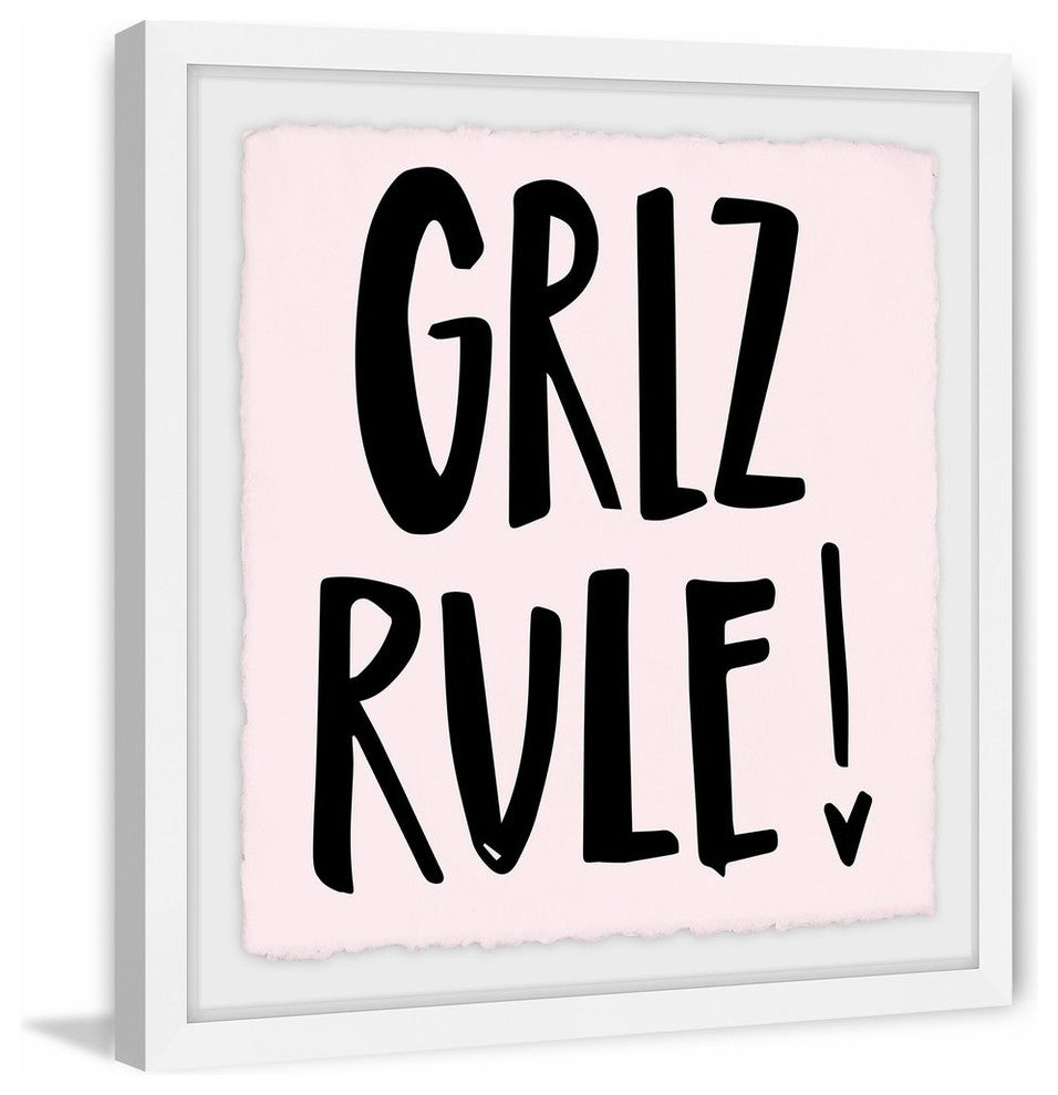 "Girlz Rule" Framed Painting Print, 24"x24"