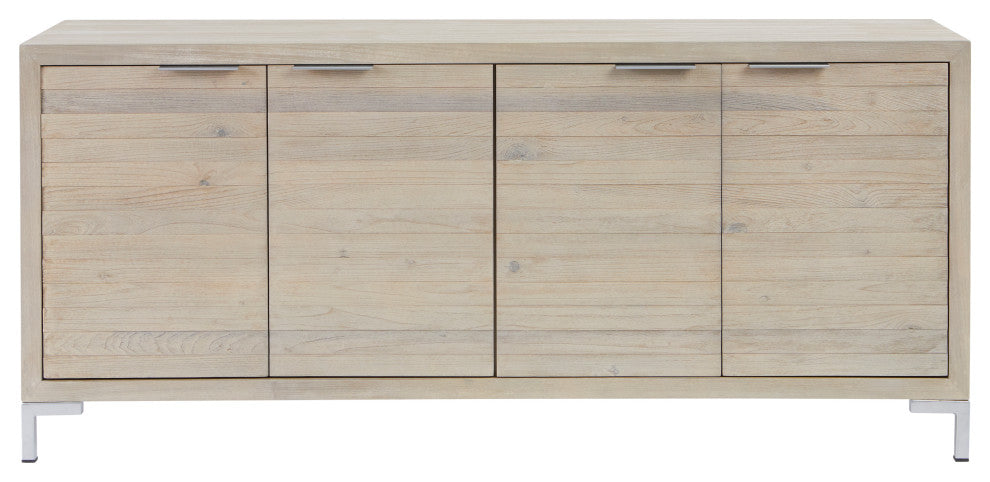 White Wash 4-door Sideboard 71x18x31