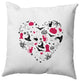 Halloween Heart Accent Pillow, Fuschia, 20"x20"
