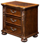 Furniture of America Eleo Traditional Wood 3-Drawer Nightstand in Brown Cherry