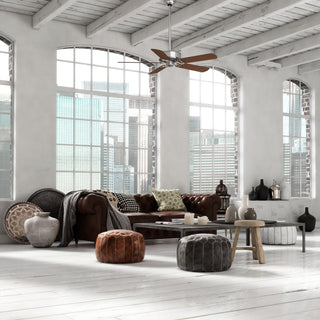 Casablanca 54" Panama DC Brushed Nickel Ceiling Fan With Wall Control