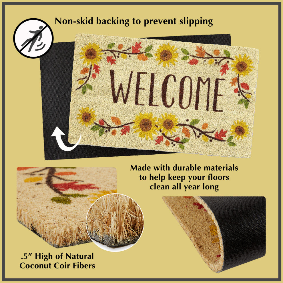Yellow Hello Doormat