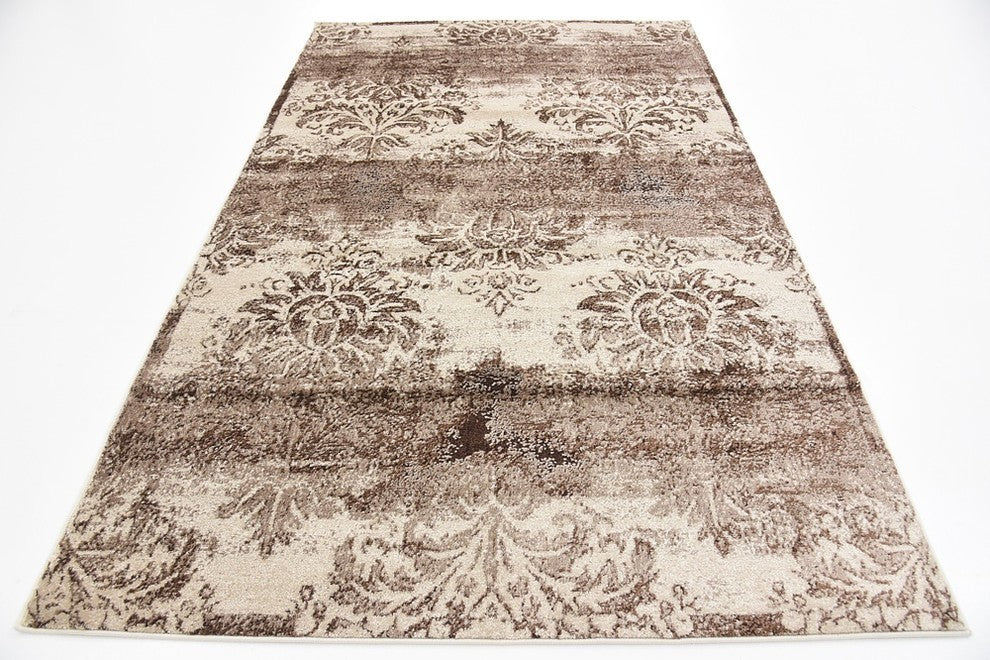 Unique Loom Dark Beige Grant Rushmore 5' 0 x 8' 0 Area Rug