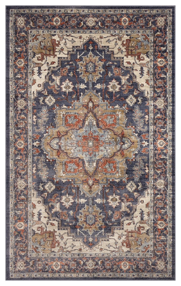 Ariana Heriz Indoor Rug Navy 8'10"x11'9"
