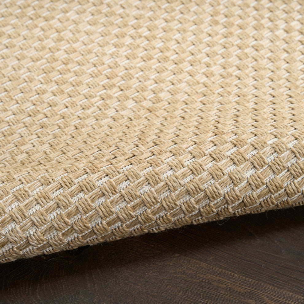 Nourison Tulum 3' x 5' Taupe Outdoor Rug