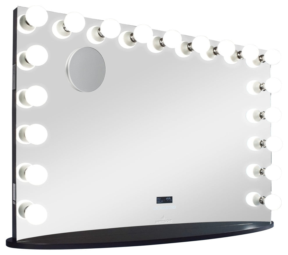 Hollywood Premiere Pro Max Vanity Mirror with Bluetooth, Black