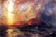 Thomas Moran Fiercely the Red Sun Descending Wall Decal