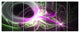 Light Purple Designs on Black, Abstract Wall Art Canvas, 83"x32", 7 Panels