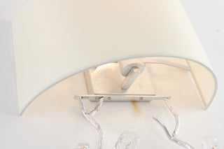 Bethel International LA37W14SL 1-Light Wall Sconce, Silver