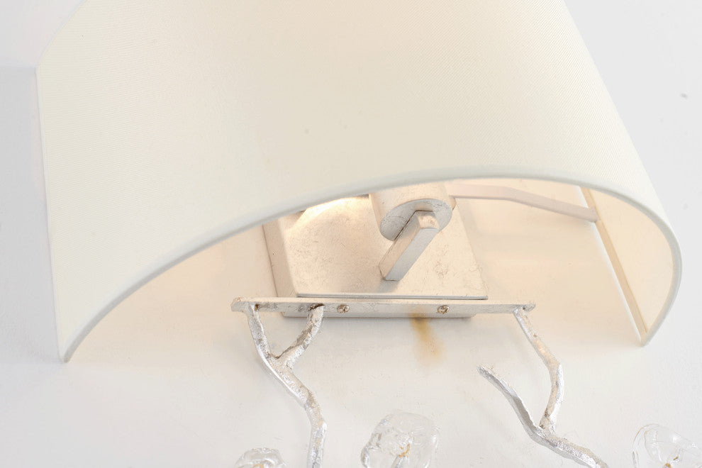 Bethel International LA37W14SL 1-Light Wall Sconce, Silver