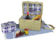 2-Person Hand Woven Natural Seagrass Picnic Basket Set With Accessories