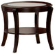 Benzara BM123135 Finley Contemporary Style End Table, Expresso Finish