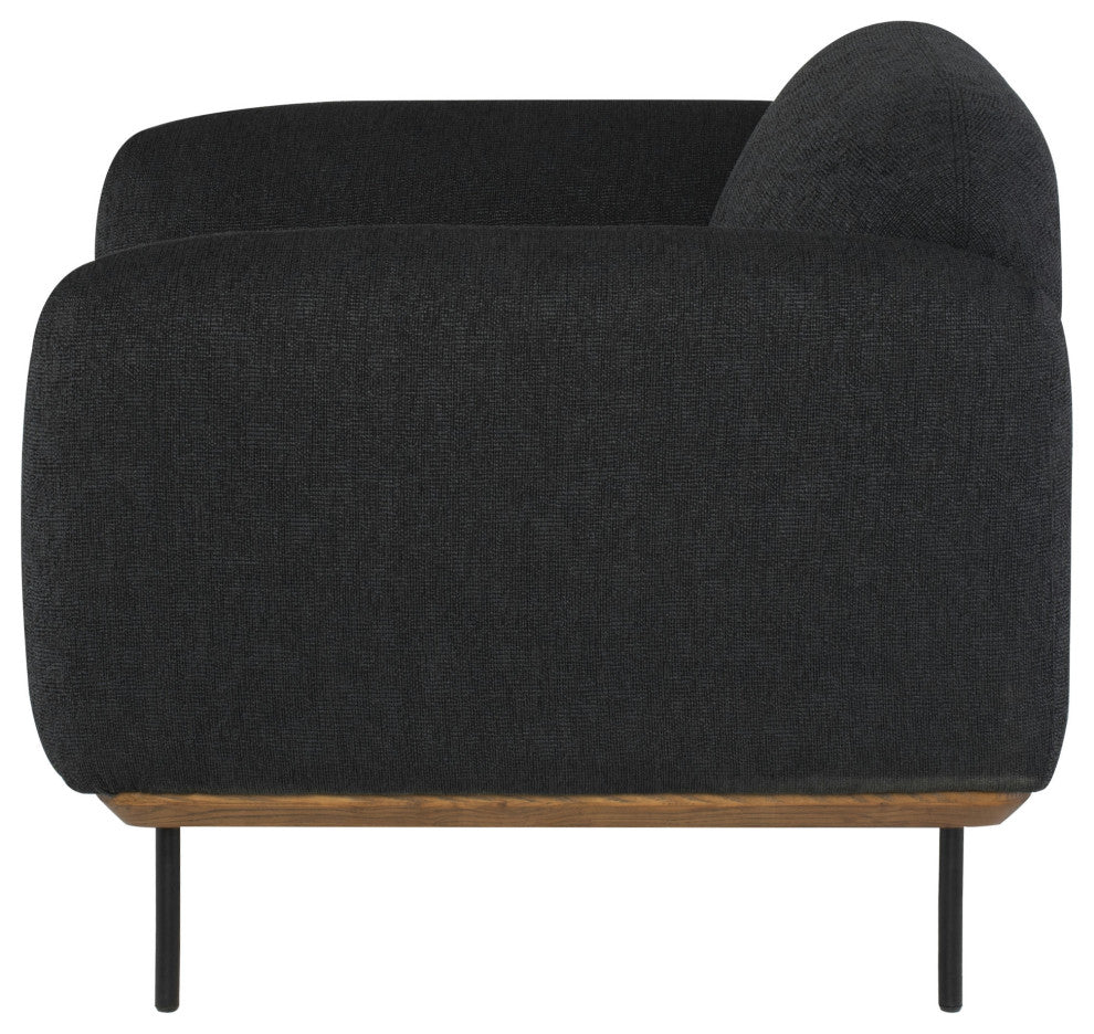 Benson Activated Charcoal Fabric Single Seat Sofa