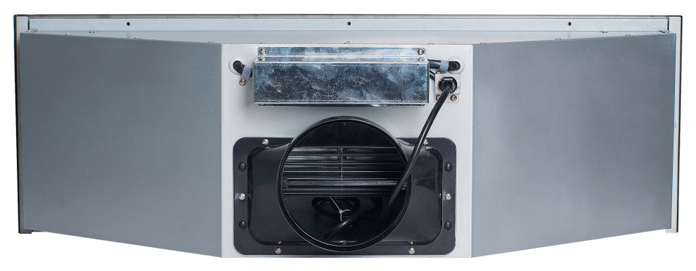 Stainless Steel Range Hood With 3  Speed Button Control, Stainless Steel, 36 in.
