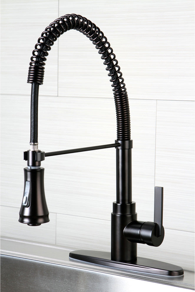 Gourmetier Single-Handle Pre-Rinse Kitchen Faucet, Oil Rubbed Bronze
