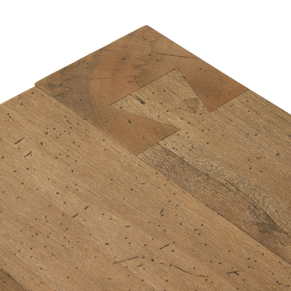 Abaso Rectangular Coffee Table Rustic Wormwood Oak