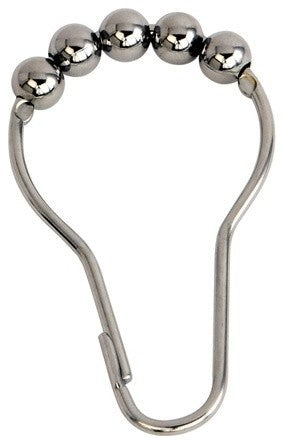 Kingston Brass Roller Ball Shower Curtain Rings (12 pcs/set), Polished Chrome