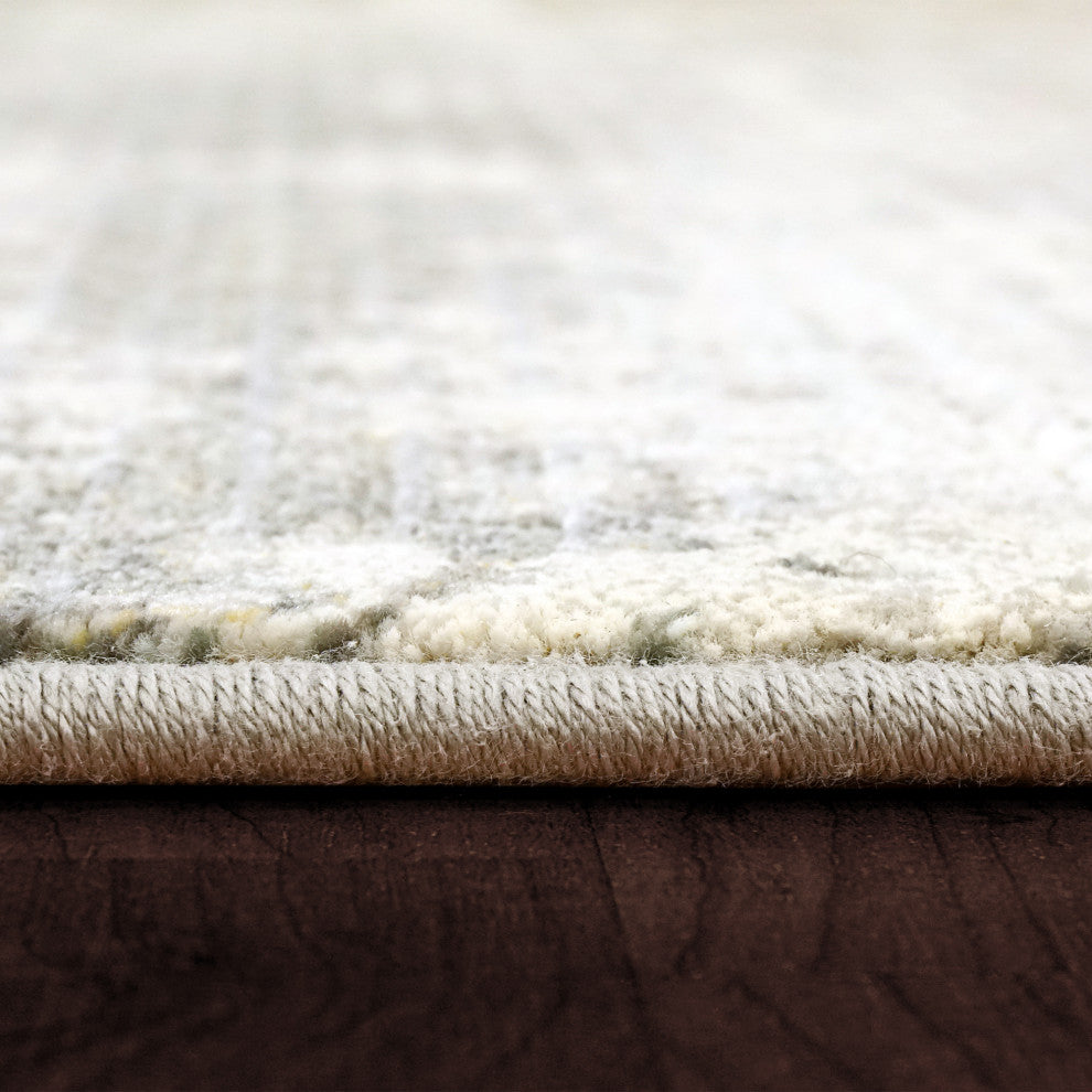 Eclipse Beige And Gray Area Rug, 5.3'x7.7'