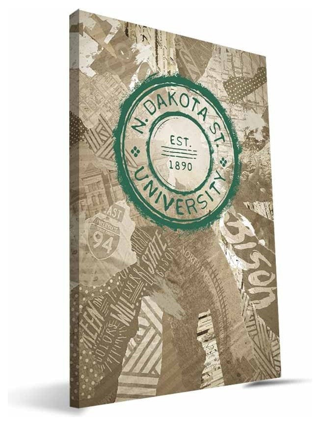 NDS Bisons Scrapbook Canvas Print, 16"x24"